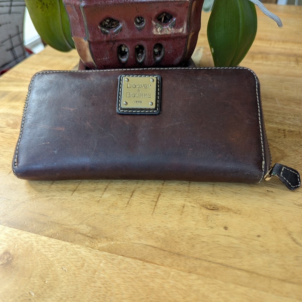 Dooney & Bourke Brown Leather Wallet